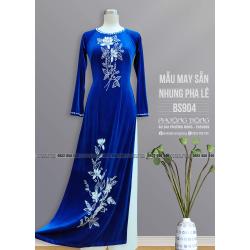 Áo Dài Bà Sui Nhung Đính Đá Pha Lê BS904